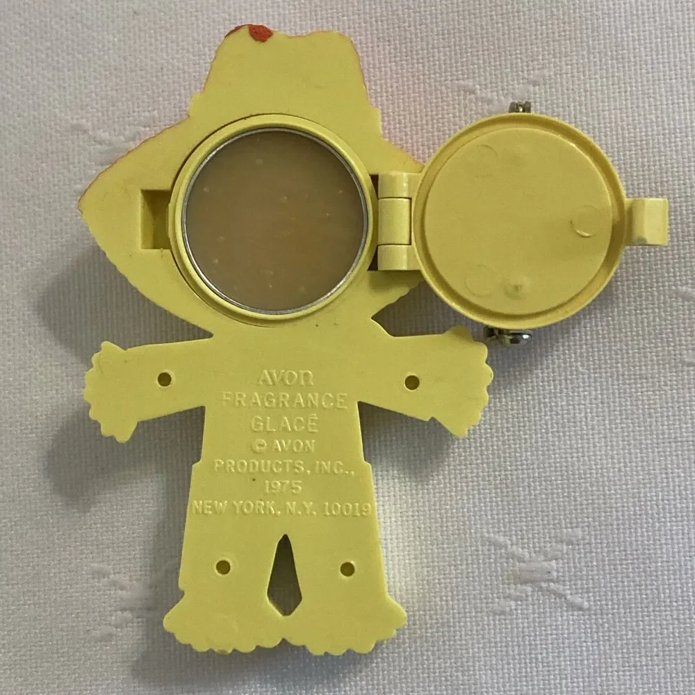Vintage Avon Peter Patch Pin Pal Fragrance Glacé 1975 Scarecrow